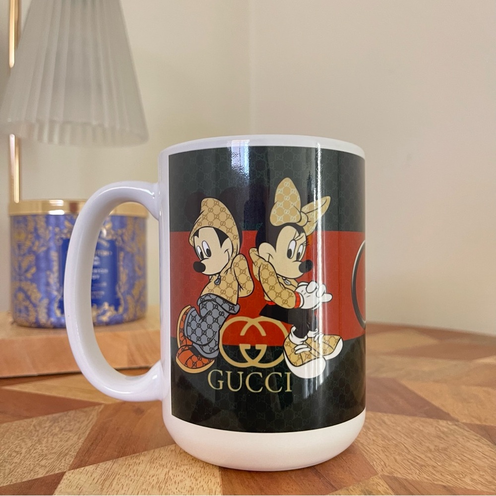 New Luxury fashion handbag inspired ceramic mug 15 oz. NWT Hand Crafted - Picture 5 of 5